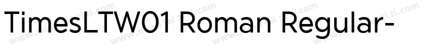 TimesLTW01 Roman Regular字体转换